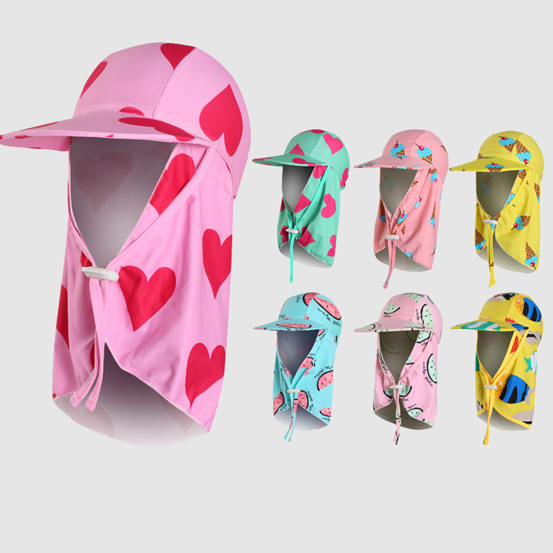 Chapéu de natação infantil com - Sun Hat Wide Brim avaliação e preço