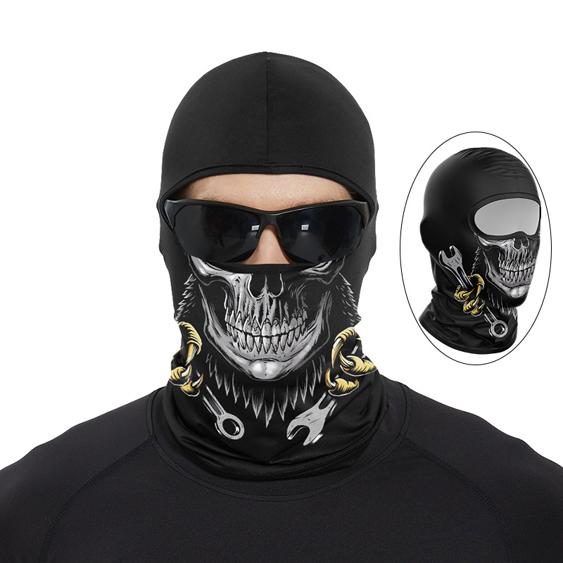 Funny Ape Mouth Skull Balaclav - Skull Cap Helmet Liner avaliação e preço