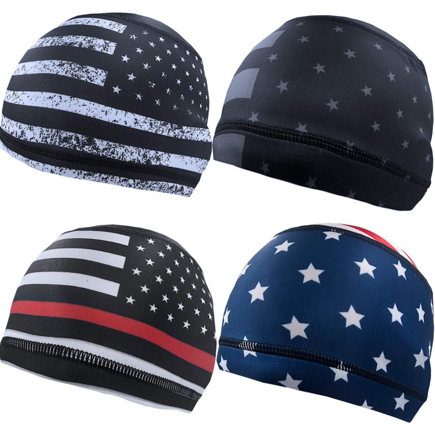 4x Touca Bandana com Bandeira  - Skull Cap Helmet Liner avaliação e preço