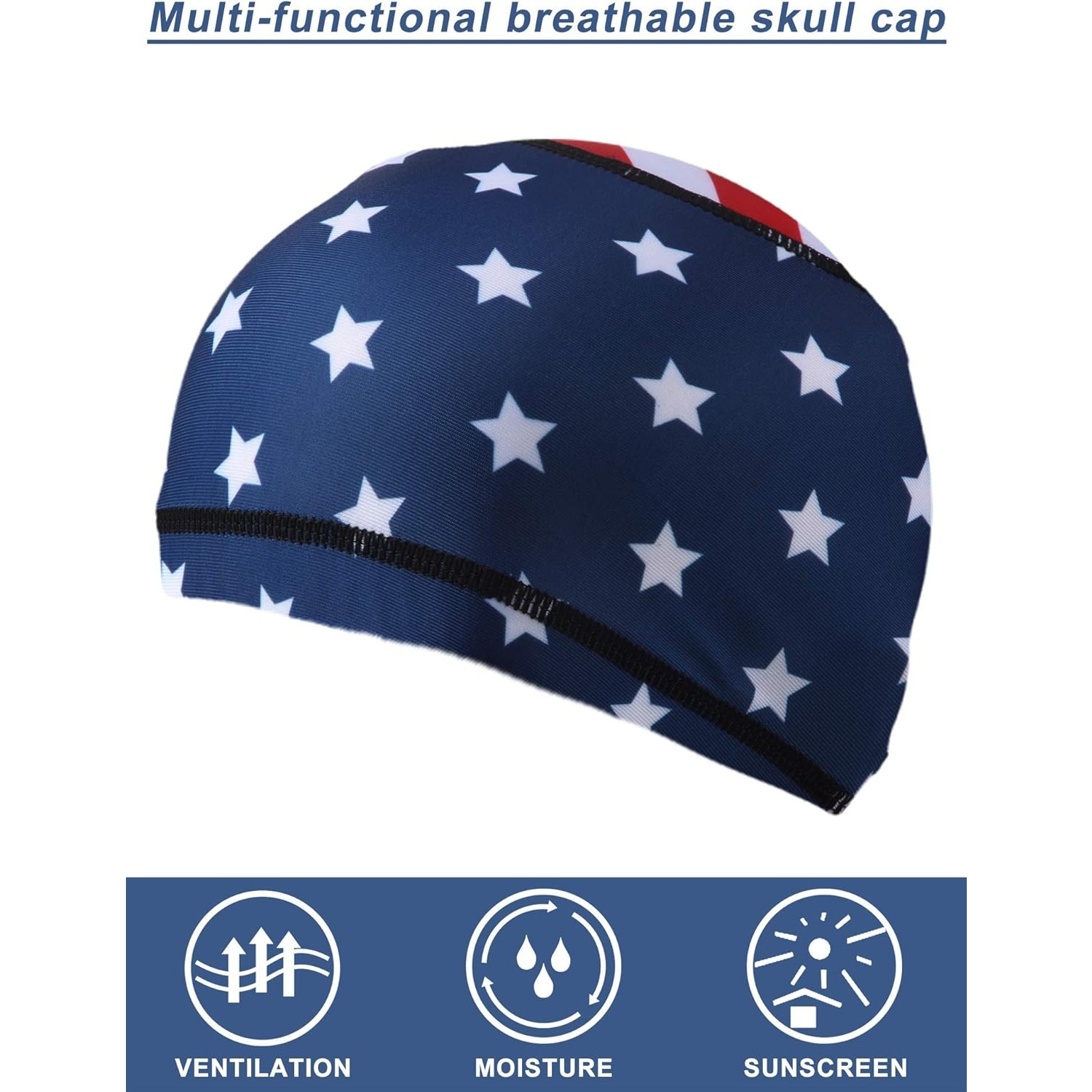 4x Touca Bandana com Bandeira  - Skull Cap Helmet Liner avaliação e preço
